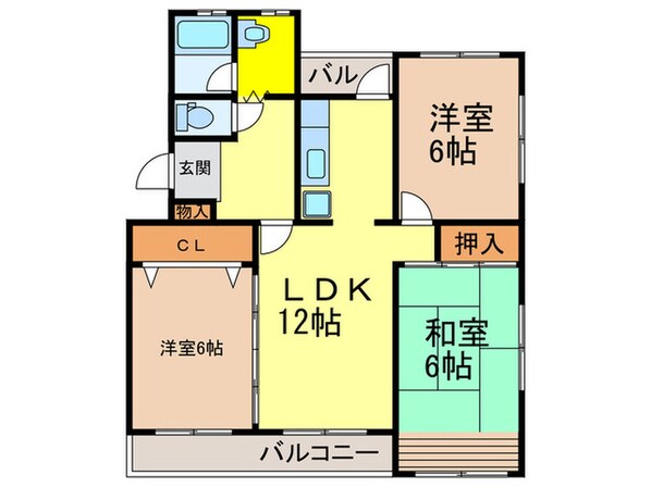 ドミール藤の物件間取画像